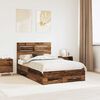 vidaXL Bed Frame with Drawer with Headboard Manual Engineered Wood