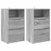 vidaXL Bedside Tables 2 pcs Grey Sonoma 40 x 30 x 467 cm