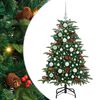 vidaXL Artificial Christmas Tree with 150 LEDs with Stand Green 120 cm
