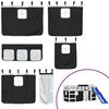 vidaXL Kids' Loft Bed with Curtains without Mattress White&Black 90x190cm