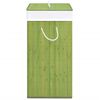 vidaXL Bamboo Laundry Basket Green 100 L