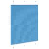 vidaXL Pleated Blind Blue 110x150 cm Fabric Width 109.4 cm Polyester