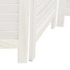 vidaXL Room Divider&nbsp;6 Panels White Solid Wood Paulownia