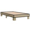 vidaXL Bed Frame without Mattress Sonoma Oak 75x190 cm Small Single
