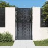 vidaXL Garden Gate Anthracite 100x200 cm Steel Square Design