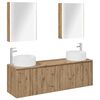 vidaXL Bathroom Cabinet Set 5 pcs Artisan Oak Engineered Wood
