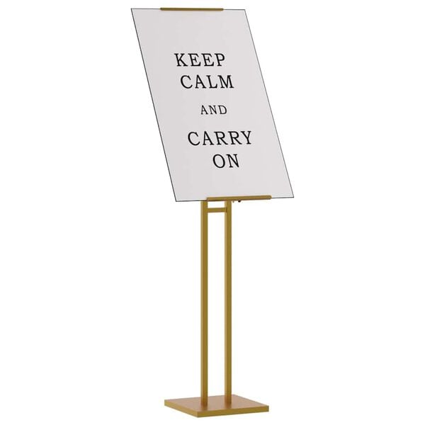 vidaXL Trade Show Displays Gold 26.5 x 26.5 x 127 cm Steel