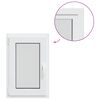 vidaXL Basement Window Internal Colour White RISOR 40 x 70 cm