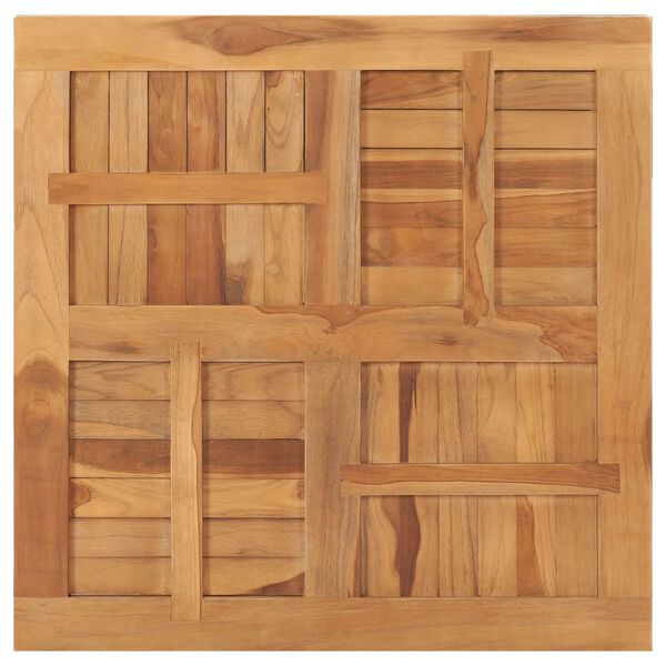 vidaXL Table Top Solid Teak Wood Square 80x80x2.5 cm
