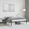 vidaXL Metal Bed Frame without Mattress Black 160x200cm