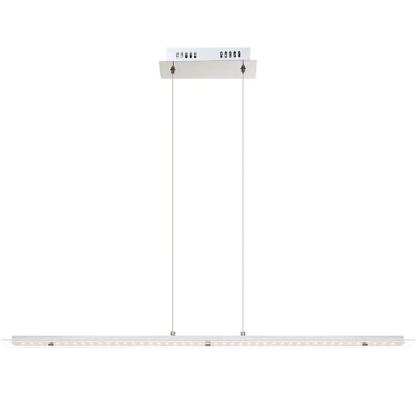 GLOBO LED Pendant Lamp LIGURIA Chrome and Glass 67804-18H