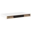 vidaXL Floating Wall Shelves 2 pcs White 40x23.5x3.8 cm MDF
