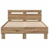 vidaXL Bed Frame Artisan oak 120 x 190 cm Engineered wood