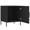 vidaXL Bedside Cabinets 2 pcs Black 40x40x50 cm Engineered Wood