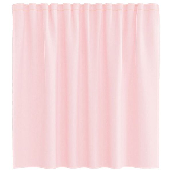 vidaXL Voile Curtains with Loops 2 pcs Light Pink 140x140 cm
