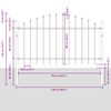 vidaXL Garden Fence 5 pcs Grey 170 x 140 cm Powder-Coated Steel