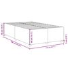 vidaXL Bed Frame without Mattress Dark Grey&nbsp;Double Fabric