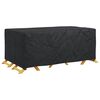 vidaXL Furniture Cover Plain Black 240 x 140 x 90 cm 600D