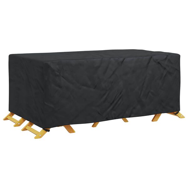 vidaXL Furniture Cover Plain Black 240 x 140 x 90 cm 600D