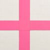 vidaXL Inflatable Gymnastics Mat with Pump 700x100x20 cm PVC Pink