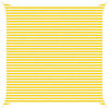 vidaXL Outdoor Sun Shade Sail Yellow and White 5 x 5 m