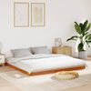 vidaXL Bed Frame without Mattress Wax Brown 180x200 cm Super King Solid Wood Pine