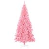 vidaXL Artificial Christmas Tree with Stand Pink 210 cm PVC