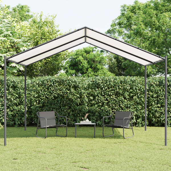vidaXL Gazebo White 4 x 4 x 2.6 m Steel and Polyester
