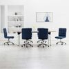 vidaXL Dining Chairs 6 pcs Blue Fabric