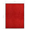 vidaXL Doormat Washable Red 90x120 cm