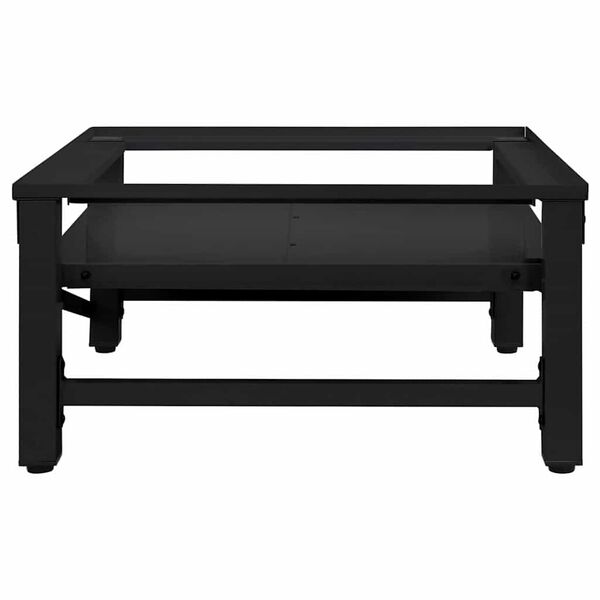 vidaXL Washing Machine Pedestal Black 62 x 60.5 x 32.5 cm Steel