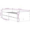 vidaXL Bed Frame with Drawers without Mattress White 90x190 cm Single