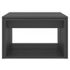 vidaXL 3 Piece Nesting Coffee Table Set Grey 60x60x38 cm Engineered Wood