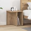 vidaXL End Table Artisan Oak 37 x 32 x 40 cm Engineered Wood
