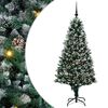 vidaXL Artificial Christmas Tree with 300 LEDs with Stand Green 180 cm