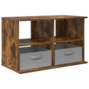 vidaXL TV stand with Drawer Smoked Oak 79 x 40 x 48 cm