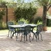 vidaXL Garden Dining Set 5 pcs Green Aluminium