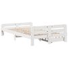 vidaXL Bed frame without Mattress White 120x190 cm Small Double Solid Wood Pine