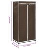 vidaXL Wardrobe Brown 75x50x160 cm