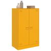 vidaXL Sideboard Mustard Yellow 67x39x107 cm Steel