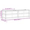 vidaXL Garden Planter 180x50x50 cm Impregnated Wood Pine