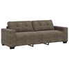 vidaXL Sofa 2 pcs Dark Grey 221 x 80 x 80 cm Fabric