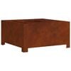 vidaXL Fire Bowl Rusty 80 x 80 x 40 cm Weathering Steel