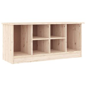 vidaXL Shoe Bench "ALTA" 100x35x45 cm Solid Wood Pine