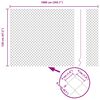 vidaXL Fence Post Grey 10 x 1.2 m (40 x 40 mm mesh) Steel and PVC