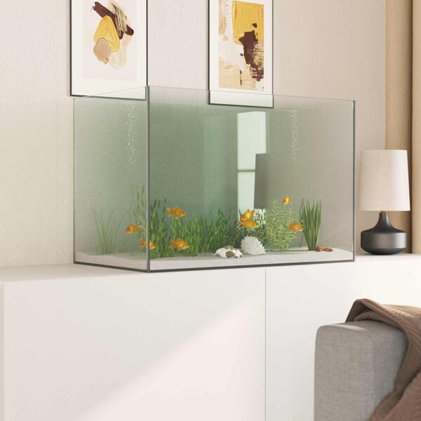 vidaXL Aquarium with Storage Transparent 60 x 35 x 40 cm Glass
