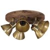 vidaXL Ceiling Lamp 25 W Antique Brass 50x50x25 cm E27