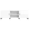 vidaXL TV Cabinet High Gloss White 150x30x50 cm Engineered Wood