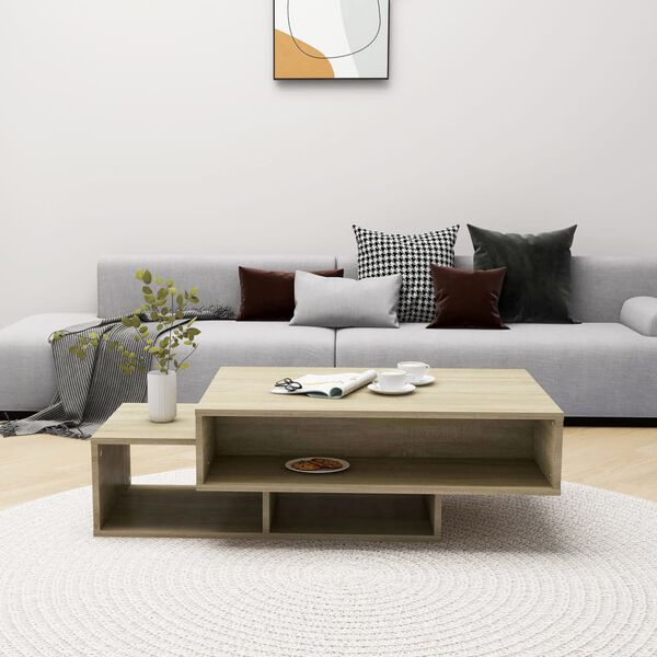 vidaXL Coffee Table Sonoma Oak 105x55x32 cm Engineered Wood