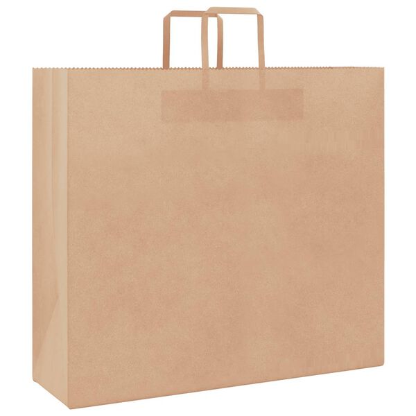 vidaXL Paper Bags 50 pcs with Handles Brown 54x15x49 cm